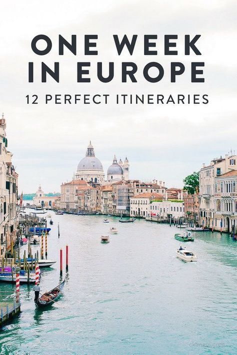 Are you planning a trip to Europe? Here are 12 amazing one week Europe itineraries. See the best of Europe, including London, Paris, Venice, Positano (Amalfi Coast) and more! Western Europe Travel, 10 Day European Itinerary, Europe Backpacking, Europe Trip Planning, Disney Worlds, Europe Itinerary, European Itineraries, Trip To Europe, Europe Trip Itinerary