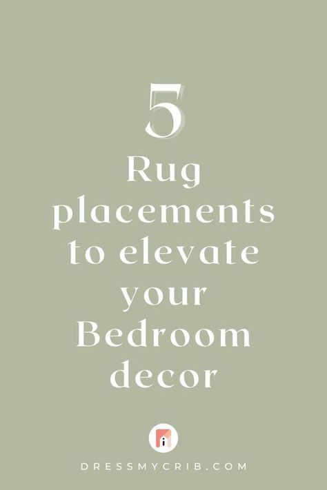 Are you confused about how to place your rug or what size you should choose for your bedroom decor? Here our 5 collected bedroom rug placements that will help you create a seamless bedroom interior. Additionally, we put together a rug size guide for bedroom and their placements. Don't struggle with whether you should put bedroom rugs under bed, find the best bedroom rug placements now! Additionally, find a beautiful collection of neutral rugs, vintage rugs, farmhouse rugs and more. How To Put Rug Under Bed, Rugs Under Queen Size Bed, Rug Under King Size Bed Master Bedrooms, How To Place An Area Rug In Bedroom, How To Put A Rug Under A Bed, Rug Size Guide Bedroom Queen, How To Place Rugs In Bedroom, What Size Rug For Queen Bed, Layer Rugs Bedroom