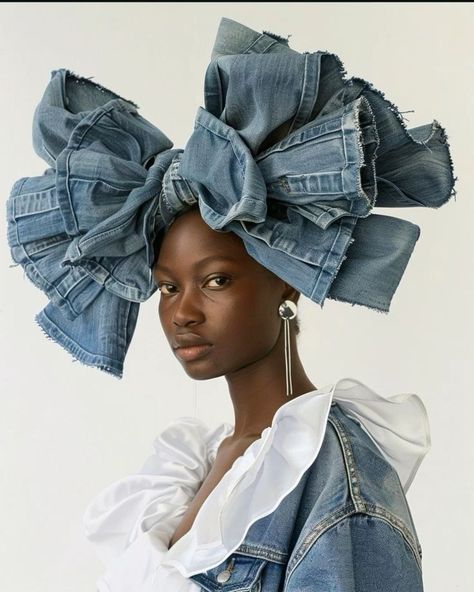 Denim Fashion Photography, Futurism Fashion, Denim Diy Clothes, Denim Editorial, Modest Dresses Fashion, Fashion Silhouette, Denim Ideas, Fashion Aesthetics, Afro Punk