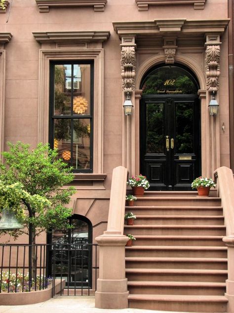 89 best images about doors on Pinterest | Nyc, Brooklyn brownstone and  Interior doors Nyc Brownstone, Brownstone Homes, New York Brownstone, Brooklyn Brownstone, Brooklyn Style, Row House, City House, Beautiful Doors, City Living