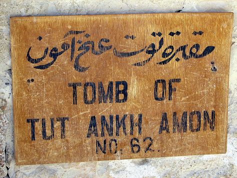 Sign outside of King Tut's Tomb, Valley of the Kings, Egypt by goaheadtours, via Flickr Valley Of The Kings Egypt, King Tut Tomb, King Tutankhamun, Private Person, Cradle Of Civilization, Egyptian Artifacts, Old Egypt, Egypt History, Valley Of The Kings