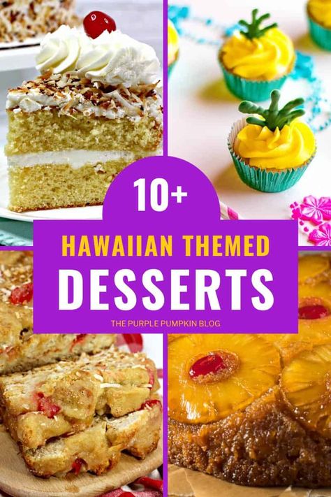 Hawaiian Themed Desserts, Luau Party Desserts, Luau Recipes, Luau Desserts, Hawaii Desserts, Hawaiian Dessert Recipes, Hawaiian Party Food, Ono Kine Recipes, Luau Party Food