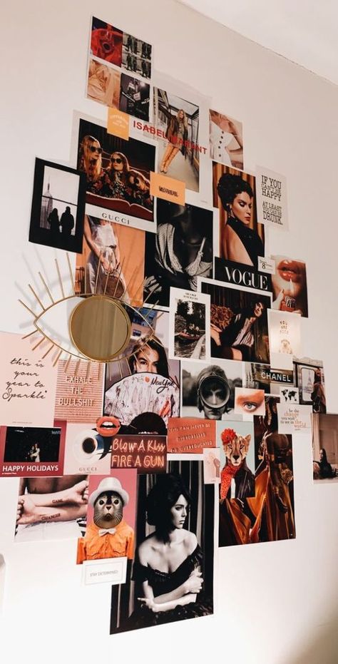 Dorm Room Inspiration, Vintage Hipster, Room Deco, Room Goals, Collage Vintage, Picture Collage Wall, Aesthetic Rooms, Decor Minimalist, Inspiration Wall