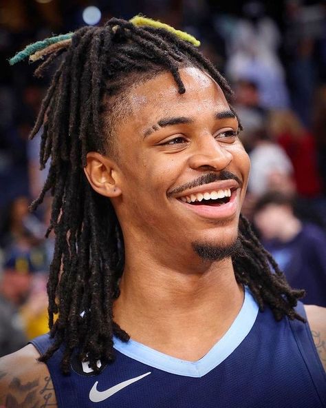 Ja Morant Locs Style, Ja Morant Haircut, Ja Morant Style, Natural Hair Men, Dreadlock Hairstyles For Men, Twist Styles, Boys With Curly Hair, Nba Pictures, Hair Twist Styles