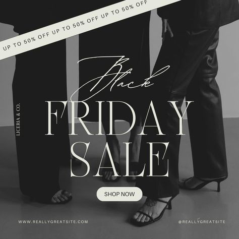 Creative Instagram Designs Black Friday Sale Aesthetic, Black Friday Sale Email Design, Black Friday Post Ideas, Black Friday Instagram Stories, Retail Instagram Post Ideas, Black Friday Newsletter Design, Black Friday Branding, Black Friday Email Marketing, Blackfriday Design Instagram