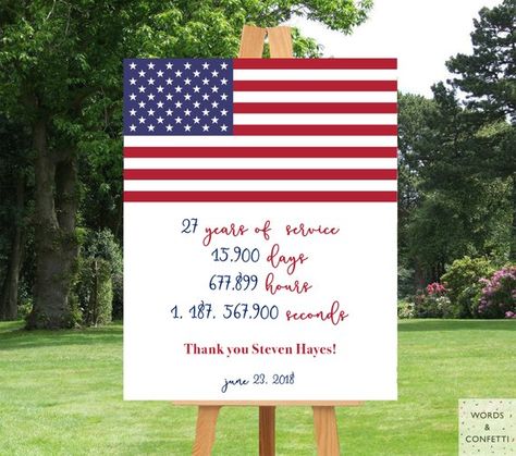 Air Force Retirement, Navy Retirement, Military Retirement Parties, Army Retirement, Military Party, Banner Decor, Military Retirement, Retirement Party Decorations, Retirement Celebration