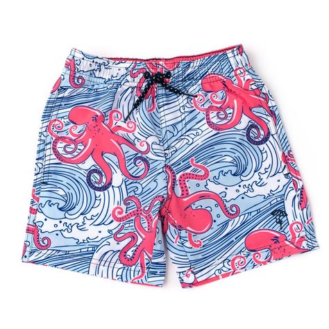 Are you ready to make some waves? If your little one is an ocean adventurer, then Octopus Waves Boys 4 Way Stretch Swim Trunks 6m-10 are the perfect way to show off their spirit in style! With four-way stretch material, a quick drying fabric, and a secure drawstring waistband, these trunks are designed for hours of comfortable playtime in the pool or at the beach! The stylish Octopus Waves pattern is sure to make a splash and turn heads this summer - plus it wont fade over time like other designs might. And with sizes ranging from 6m-10 years old, these trunks can grow alongside your little one as they explore lifes adventures! The lightweight breathable fabric will stand up to whatever comes their way - whether its cannonballs off the dock or all day excursions on the surfboard. Plus Waves Pattern, Magnolia Baby, Kickee Pants, Elegant Baby, Sun With Sunglasses, Comfort Design, Winter Girls, In The Pool, Neutral Outfit