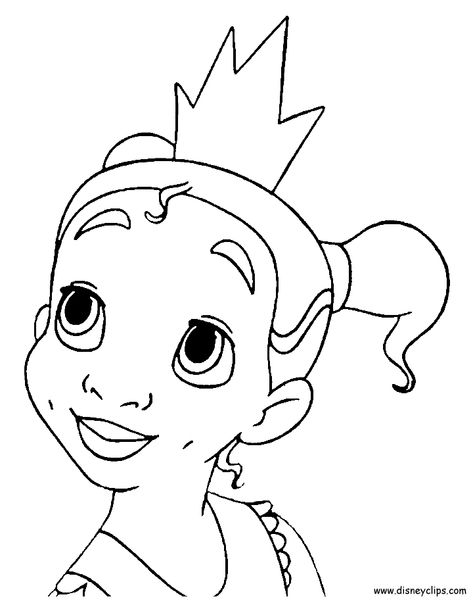 Princess Tiana Coloring Pages, Tiana Coloring Pages, Princess Coloring Sheets, Belle Coloring Pages, Disney Tiana, Mom Coloring Pages, Baby Disney Characters, Baby Coloring Pages, Disney Princess Colors