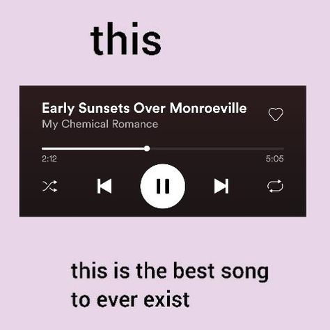 Early Sunsets is my fav song ever 😭 Early Sunsets Over Monroeville, Chemistry Homework, Emo Band, Mcr Memes, Fav Song, I Love Mcr, Flip Phone, Rock Groups, Band Stuff