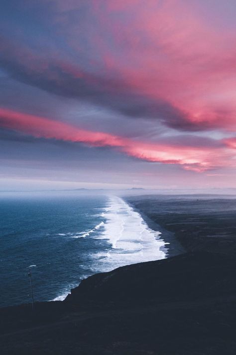 11:11 on Twitter: "… " Black Sand Beaches, Earth Photos, Point Reyes, Black Beach, Disney Instagram, Black Sand Beach, Landscape Illustration, Black Sand, Pink Sky