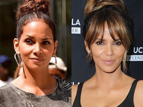 With And Without Bangs, Bottleneck Bangs, Celebrity Bangs, Halle Berry Hairstyles, Rashida Jones, Fringe Bangs, Hair Styles Color, Bangs Hairstyles, Rachel Bilson