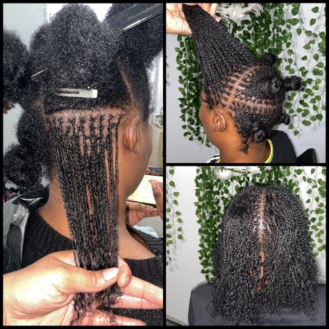 Free Part Microlocs, Small Microlocs, Micro Two Strand Twists, Medium Microlocs, Micro Locs Two Strand Twist, Micro Braid Locs Starter, Diy Micro Locs Starter, Microlocs Hairstyles, Short Microlocs Styles