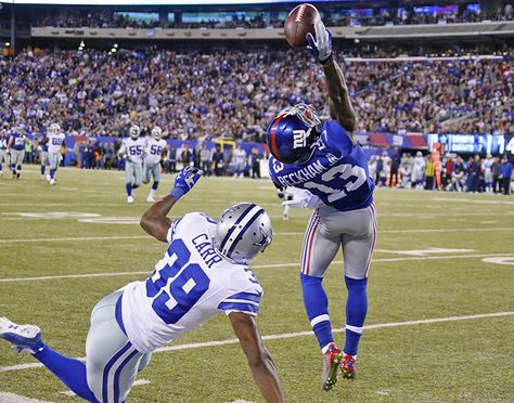 Obj Catch, Facing The Giants, Cowboys Win, Cowboys Dallas, Odell Beckham, Odell Beckham Jr, Nfl History, Beckham Jr, Morning News