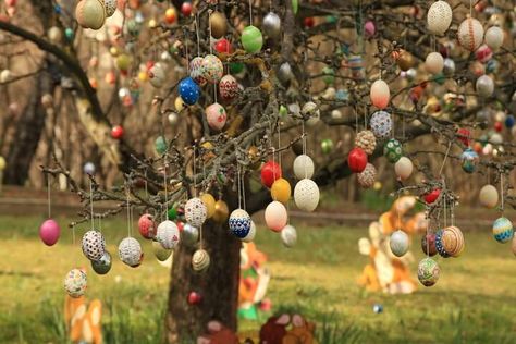 7 Curious Easter Traditions Around the World - eDreams Travel Blog Easter Around The World, Lent Traditions, Stepping Stone Walkways, Traditions Around The World, Light Up Tree, Easter Egg Tree, Egg Tree, Celebration Around The World, Around The World In 80 Days