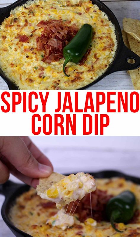 Corn Jalepeno Dip, Best Corn Dip, Cheese Jalapeno Dip, Jalapeno Corn Dip, Hot Corn Dip, Cream Cheese Corn, Healthy Finger Foods, Hot Corn, Bacon Dip