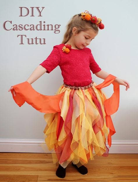 Craft me Happy!: Layered Cascading Tutu Tutorial Fire Costume, Tutu Tutorial, Diy Tutu, Layered Tulle Skirt, Diy Skirt, Fantasias Halloween, Fairy Costume, Layered Skirt, Sewing For Kids