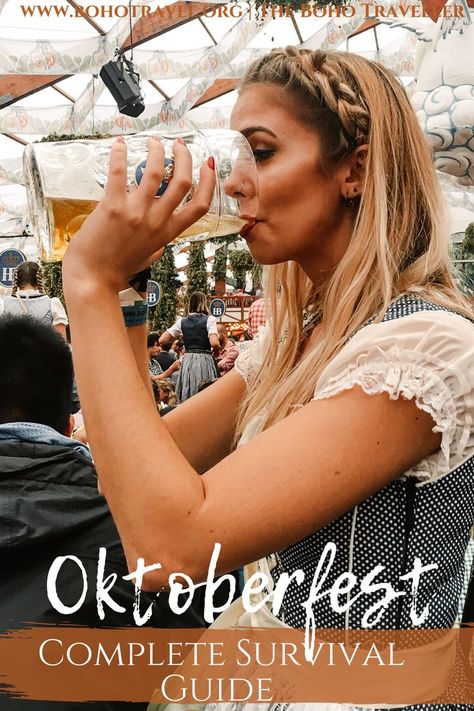 COMPLETE Guide to everything OKTOBERFEST! This ULTIMATE guide for Oktoberfest will help you plan the best Oktoberfest trip! From where to stay in Munich for Oktoberfest, to what to wear to Oktoberfest and how much everything at Oktoberfest costs, this guide will leave you with no questions on how to navigate Oktoberfest! #Oktoberfest #Germany #Munich #Munchen #TravelTips #Festivalshow to plan a trip to Oktoberfest | Oktoberfest planning guide | Oktoberfest travel tips | Oktoberfest Outfits Oktoberfest Woman Hair, Oktoberfest Trip, Oktoberfest Germany, Oktoberfest Outfits, Munich Oktoberfest, Germany Munich, Germany Vacation, Oktoberfest Outfit, Oktoberfest Party