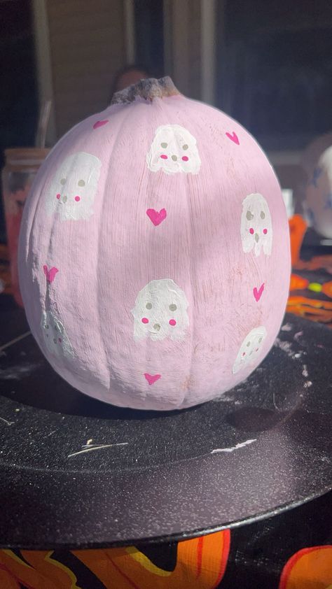 painted pumpkin Pink Pumpkin Painting Ideas, Pink Pumpkin Painting, Pumpkin Idea, Pumpkin Painting Ideas, Pink Pumpkin, Pumpkin Painting, Pink Pumpkins, 2024 Vision, Painted Pumpkins