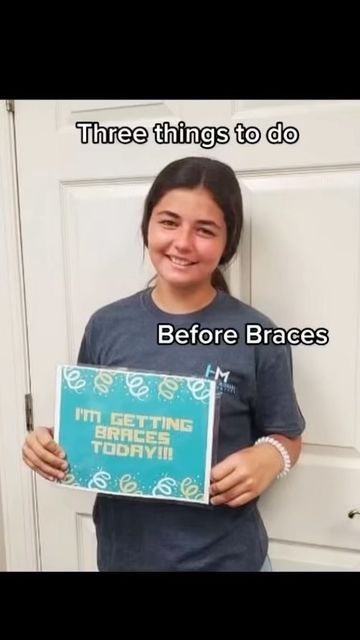 Invisalign || Valdosta, GA on Instagram: "3 things to do before braces. Make that last mean epic! 🌮 #braceslife #georgia #orthodontics #smile #aligner #invisalign #teeth #amazingresults #braces #myhestermorrissmile #teens #smilestory #braces #smilemakeoverinvisalign #valdosta #thebest #braceslife" Braces Before And After, Braces Pain, Braces Tips, Getting Braces, Straight Teeth, Smile Makeover, 3 Things, Braces, Tik Tok