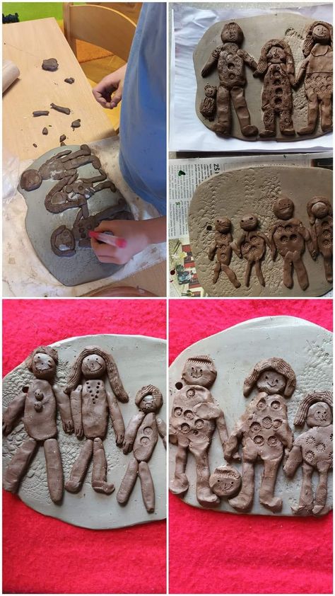 Clay Kindergarten, Ceramics Projects For Elementary, Preschool Ceramic Projects, Elementary Ceramic Projects, Ceramics For Elementary School, Second Grade Clay Art Projects, Terracotta Jewellery Designs, Toddler Painting, Clay Lesson