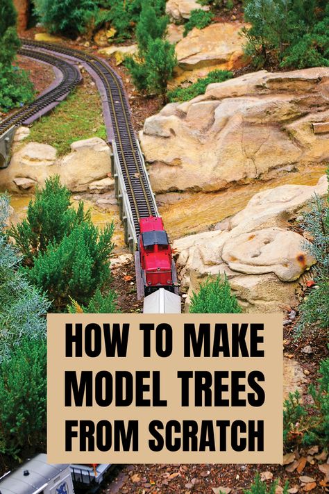 model train wire trees Train Model Layout, Train Diorama Ideas, G Scale Trains, Train Landscape, Model Trains Ho Scale, Wooden Turkey, Model Train Display, N Scale Train Layout, Ho Train Layouts