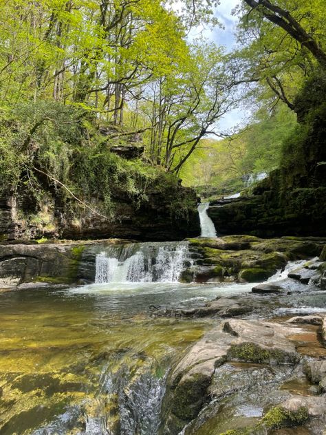 Waterfall Brecon Beacons Waterfall, Wales Aesthetic, Waterfall Trail, Brecon Beacons, Summer 2024, Wales, Vision Board, Water, Photography