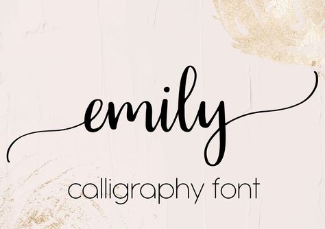 Emily In Cursive, Emily Calligraphy, Swirly Font, Bujo Fonts, Popular Free Fonts, Swirly Fonts, Fonts Cursive, Tattoo Fonts Cursive, Christmas Font