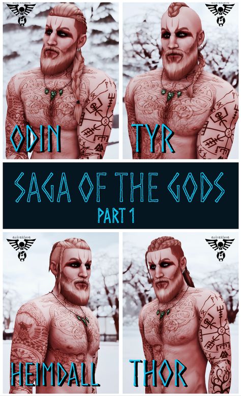 Long braids, undercut, shaved, male, nordic. All hairstyles have 18 EA/Maxis colors - Teen -> Elder - All LODs - Not Hat Compatible, Sorry! - Custom thumbnails - Not allowed for randoms - Base Game Compatible Download link http://www.mediafire.com/file/1ijaz11daekxqx0/%5BKariLova%5DSaga+of+The+Gods+-+Hairstyles+-+Part+1.rar Sims 4 Barbarian Cc, Sims 4 Viking Tattoo, Sims 4 Norse Cc, Sims 4 Cc Viking Hair, Viking Cc Sims 4, Sims 4 Viking Hair, Sims 4 Nordic Cc, Sims 4 Shaved Hair, Viking Sims 4 Cc