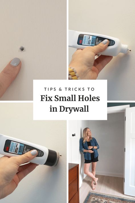 How to Fix Small Holes in Drywall | The DIY Playbook Fixing Drywall Holes, Fix Hole In Wall, Fixing Drywall, Baseboard Cleaner, Patch Hole, Drywall Repair, Diy Playbook, Apartment Cleaning, Home Fix