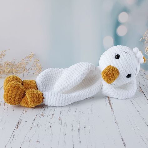 Crochet Duck Lovey, Duck Lovey, Crochet Duck, Lovey Pattern, Crochet Lovey, Crochet Animal Amigurumi, Beginners Crochet, Crochet Amigurumi Free Patterns, Baby Lovey