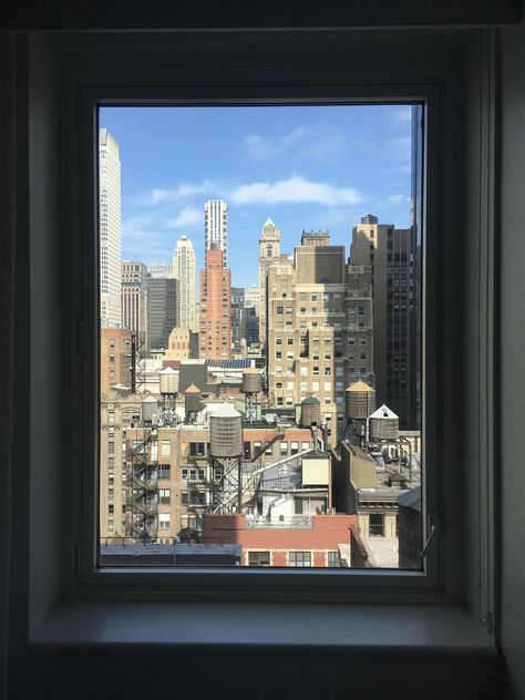 Arlo NoMad window view Window With City View, New York Window View Aesthetic, New York Window View, Window View City, Window View Aesthetic, Arlo Nomad, Louise Core, City Window, Design Intervention