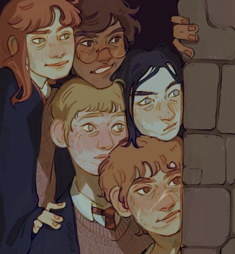 Marauders Fan Art, All The Young Dudes, Lily Evans, Harry Potter Marauders, Arte Sketchbook, Marauders Era, Wow Art, Harry Potter Fan Art, January 11