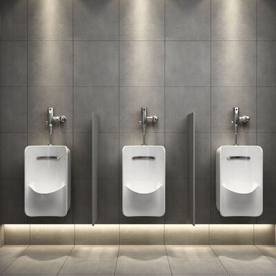 Urinal Design, Commercial Bathroom Ideas, تصميم دورة مياه, Public Restroom Design, Commercial Bathroom Designs, Commercial Toilet, Restaurant Bathroom, Wc Design, Minimalist Bathroom Design