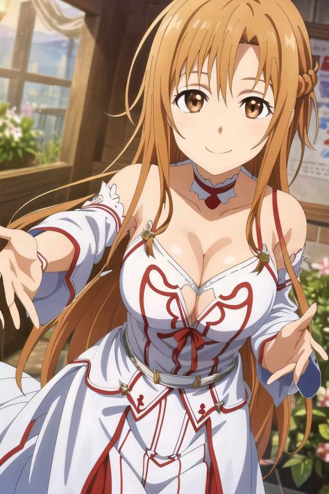 Girls Animation, Asuna Sao, Sao Anime, Asuna Yuuki, Kirito Asuna, Anime Artwork, Manga Girl, Cute Anime Character, Anime Images