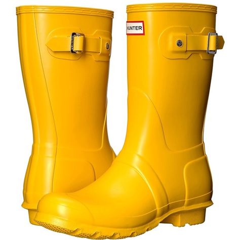 Hunter Original Short Rain Boots (Yellow 1) Women's Rain Boots ($140) ❤ liked on Polyvore featuring shoes, boots, short ankle boots, wellington boots, yellow rubber boots, yellow rain boots and short rubber boots Yellow Rain Boots, Women's Rain Boots, Hunter Logo, Shopping Wishlist, Short Rain Boots, Short Boot, Womens Rain Boots, Rubber Boot, Wellington Boots