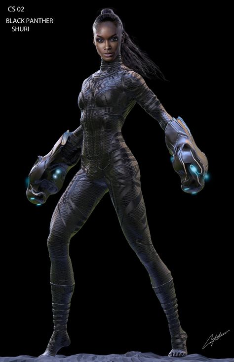 Shuri Costume, Ryan Meinerding, Shuri Marvel, Black Panther Shuri, Shuri Black Panther, Costume Concept, Marvel Concept Art, Black Panther Art, Black Panther Marvel