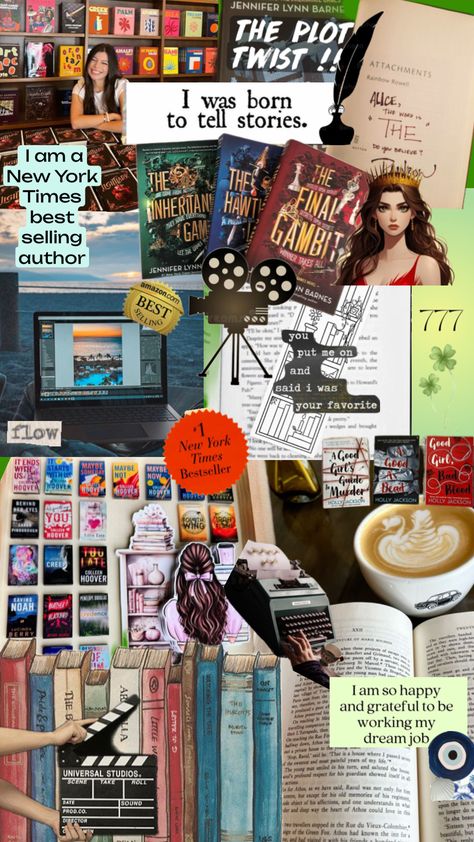 My manifesting mood board for being an author! #aspiringauthor #writer #authorshuffle Being A Writer, Aspiring Author, Rainbow Rowell, Do You Believe, Glow Up?, Mood Board, Wattpad, Quick Saves