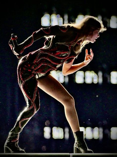 Snake Bodysuit, Tied Dress, Reputation Era, Photos Of Taylor Swift, Taylor Swift Tour Outfits, Swift Tour, Taylor Swift Posters, Red Bodysuit, Taylor Swift Eras Tour