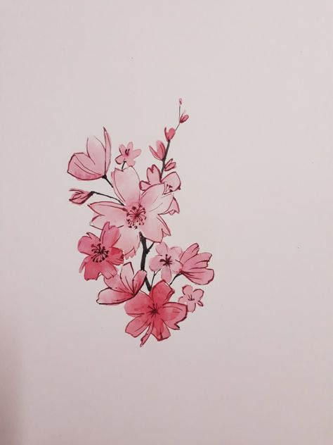 Sakura Leaves Tattoo, Sakura Haruno Tattoo, Sakura Tree Tattoo, Sakura Leaves, Sakura Tree, Sakura Flower, Flower Stamp, Tree Tattoo, Sakura Haruno