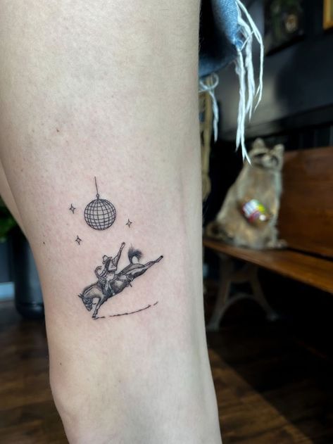 Space Cowboy Tattoo, Small Cowboy Tattoo, Cowboy Like Me Tattoo, Shaded Tattoos, Southern Tattoos, Lp Tattoo, Microrealism Tattoo, Cowboy Tattoo, Photographer Tattoo