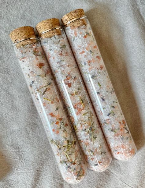 Organic Bath Salts, Zero Waste Gifts, Chamomile Essential Oil, Vanilla Essential Oil, Organic Bath Products, Rose Essential Oil, Event Gifts, Bath Salt, Lavender Buds