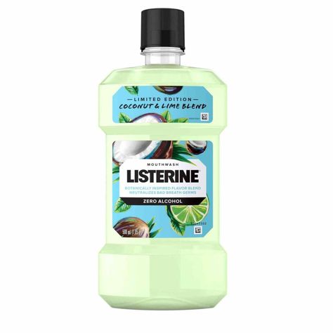 Zero Alcohol, Homemade Mouthwash, Listerine Cool Mint, Alcohol Free Mouthwash, Antiseptic Mouthwash, Mouth Wash, Rose Flavored, Oral Care Routine, Benzoic Acid