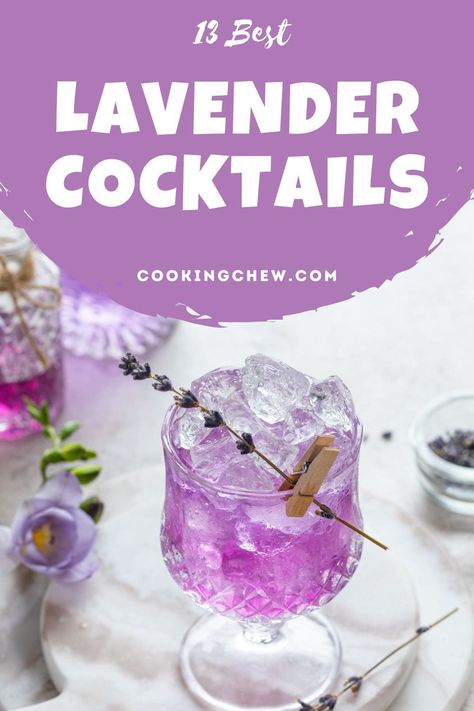 Lavender Cocktails, Tom Collins Cocktail, Lavender Drink, Lavender Martini, Easy Party Drinks, Lavender Cocktail, Collins Cocktail, Purple Cocktails, Purple Drinks