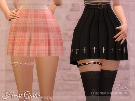 Sims 4 Thigh Garter Cc, Sims 4 Dissia Cc, Sims 4 Cc Egirl, Sims 4 Cc Femboy, Sims 4 Skirts Cc, Sims 4 Skirt Cc, Sims 4 Cc Skirts, Sims 4 Cc Goth, Heart Garter