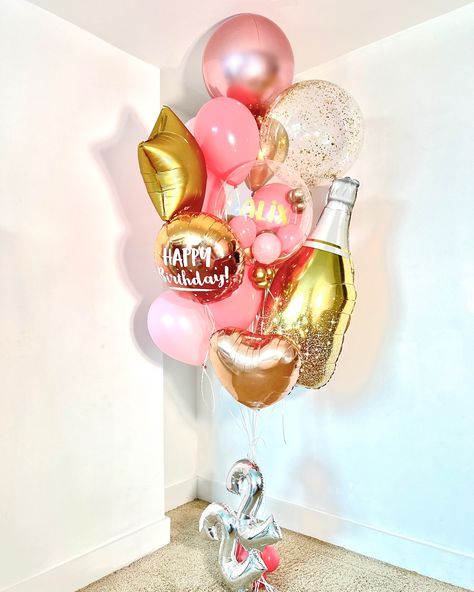 Our balloon bouquets aren’t just a gift, they’re an unforgettable experience full of love 🩷 Surprise your special someone in Miami with a custom and unique balloon bouquet 🎈 Book now, we deliver 🛵🎈 www.boom-balloons.com #giftideas #balloons #balloonsmiami #globosmiami #globos #balloonarrangement #balloonbouquet #balloonartist #miami #miamibeach 21st Birthday Balloon Bouquet, 21st Birthday Balloons, Champagne Balloons, 40 Balloons, Balloon Arrangements, Mylar Balloons, Be Present, Full Of Love, Balloon Bouquet