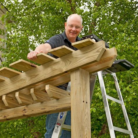 Garden Gate with Arbor and Fence Pergola Trellis, Diy Gate, Garden Gates And Fencing, Trellis Garden, Wood Arbor, Garden Gate Design, Small Pergola, Arbors Trellis, Building A Pergola