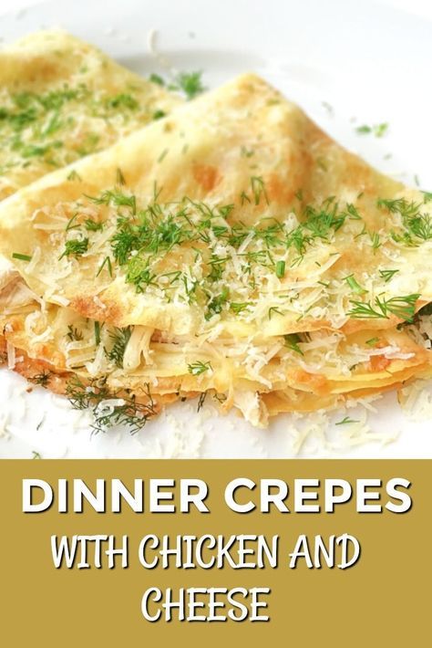 Recipe Crepes, Crepes Savory, Crêpe Recipe, Dinner Crepes, Recipes Crepes, Crepe Recipe Savory, Best Crepe Recipe, Chicken Crepes, Easy Crepe Recipe