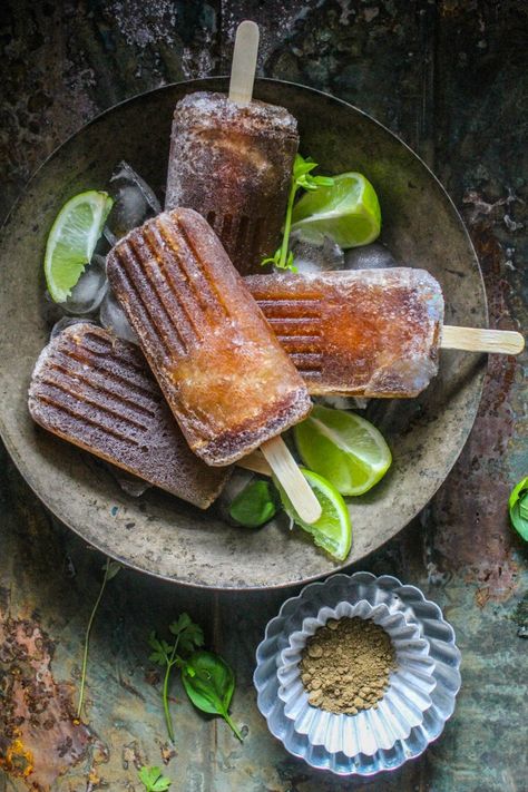 Masala (spiced) Coke Pops. A childhood favourite:-)  @ Sugar et al #spice#coke#cola#ice pops#summer Cola Popsicle, Popsicles Recipe, Masala Spice, Frozen Dessert Recipe, Small Restaurants, Lemon Coconut, Coke Cola, Food Street, Chaat Masala