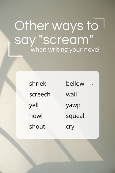 Ways To Start Your Story, Good Ways To Start A Story, Other Words For Scream, How To Write A First Chapter, Good Ways To Start A Book, How To Start Writing A Book, Ways To Start A Book, Ways To Start A Story, Short Story Writing Prompts