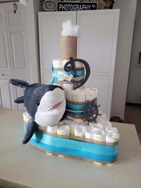 Shark Themed Baby Shower Ideas, Shark Baby Shower Theme, Ocean Themed Baby Shower Boy, Ocean Theme Baby Shower Ideas Boy, Ocean Baby Shower Ideas, Shark Baby Shower Ideas, Ocean Theme Baby Shower Ideas, Sea Themed Baby Shower Ideas, Coastal Baby Shower Theme